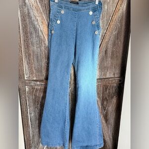 Jealous Tomato Light Blue Flare Jeans